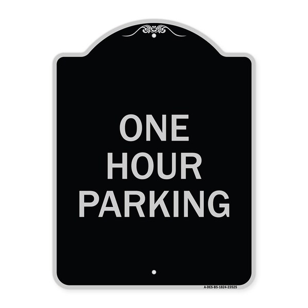 Signmission One Hour Parking Heavy-Gauge Aluminum Architectural Sign, 24" x 18", BS-1824-23525 A-DES-BS-1824-23525 - main